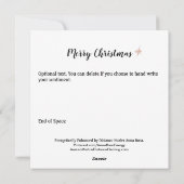 *~* Metafysisch New age Spirituele kerstboom Feestdagenkaart (Achterkant)