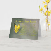 Metafysisch Spiritueel Butterfly Sympathikaart Kaart (Gele Bloem)