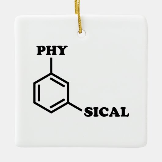 Metafysische humor keramisch ornament (Voorkant)
