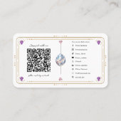 Metafysische Kristallen Kwarts Goud Social Media Q Visitekaartje (Achterkant)