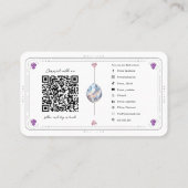 Metafysische Kristallen Roos Quartz Social Media Q Visitekaartje (Achterkant)