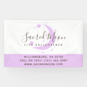 Metafysische maanminimalistische Paarse Spandoek (Horizontaal)