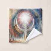 Metafysische tijdloze Spirituele fantasiethema's Bad Handdoek (Wasdoekje)