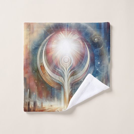 Metafysische tijdloze Spirituele fantasiethema's Bad Handdoek (Wasdoekje)