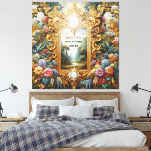 Metafysische tijdloze Spirituele fantasiethema's Canvas Afdruk