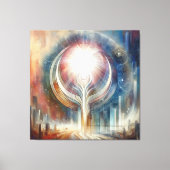 Metafysische tijdloze Spirituele fantasiethema's Canvas Afdruk (Voorkant)