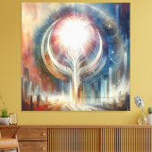 Metafysische tijdloze Spirituele fantasiethema's Canvas Afdruk (Insitu (Woonkamer))