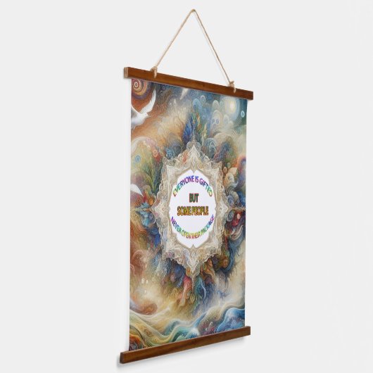 Metafysische tijdloze Spirituele fantasiethema's Hangend Wandkleed (Gebogen)