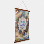 Metafysische tijdloze Spirituele fantasiethema's Hangend Wandkleed (Gebogen)