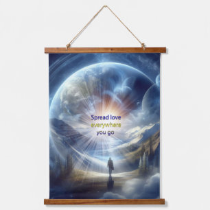 Metafysische tijdloze Spirituele fantasiethema's Hangend Wandkleed