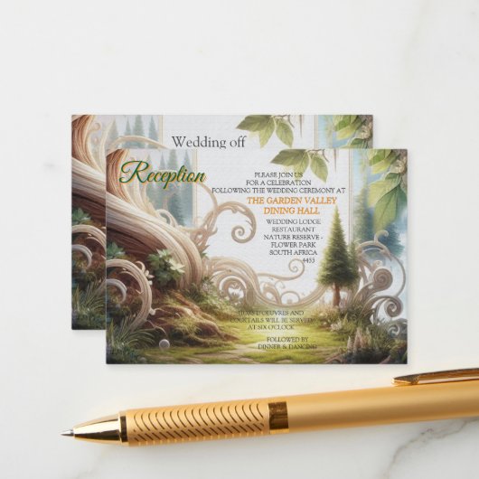 Metafysische tijdloze Spirituele fantasiethema's Informatiekaartje (Voorkant / Achterkant in situ)