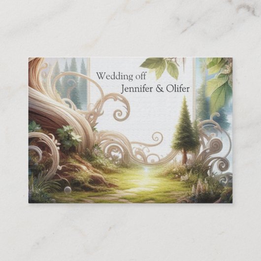 Metafysische tijdloze Spirituele fantasiethema's Informatiekaartje (Achterkant)