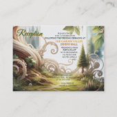 Metafysische tijdloze Spirituele fantasiethema's Informatiekaartje (Voorkant)