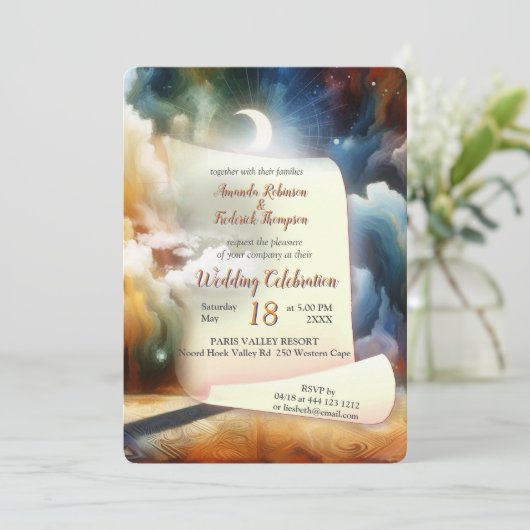 Metafysische tijdloze Spirituele fantasiethema's Kaart (Staand voorkant)