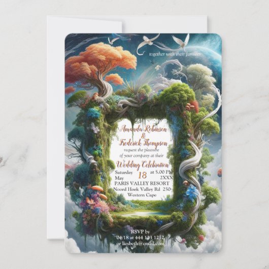 Metafysische tijdloze Spirituele fantasiethema's Kaart (Voorkant)