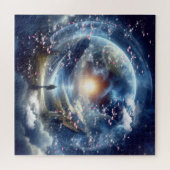 Metafysische tijdloze Spirituele fantasiethema's Legpuzzel (Horizontaal)