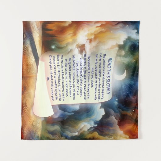 Metafysische tijdloze Spirituele fantasiethema's Wandkleed (Voorkant (horizontaal))