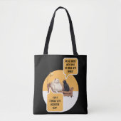 Metafysische Vacht - Kat Humor Tote Bag (Voorkant)