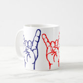 Metal 3 Colour Horn Mok (Voorkant links)