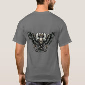 Metal Adler mit Totenkopf - Rock it T-shirt (Achterkant)