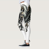 Metal Adler mit Totenkopf und Schlangen Leggings (Links)