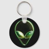 Metal Alien Head 04 Sleutelhanger (Voorkant)
