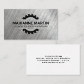 Metal Aluminium Silver | Saw Blade Visitekaartje (Voorkant / Achterkant)