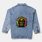 Metal and raggae denim jacket (Achterkant)