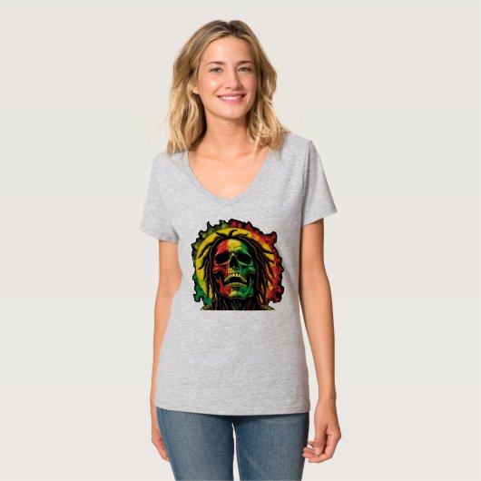 Metal and raggae t-shirt (Voorkant volledig)