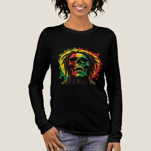 Metal and raggae Tri-Blend shirt (Voorkant)