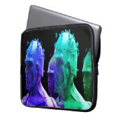 Metal Army Men Glitch on Laptop Electronics Bag Sleeve (Voorkant Links)