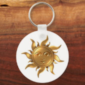 Metal-Aztec-Sun Sleutelhanger (Voorkant)