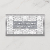 Metal Banner | Boho Pattern Visitekaartje (Voorkant)