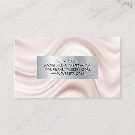 Metal Banner | Zijdedrager Visitekaartje (Achterkant)