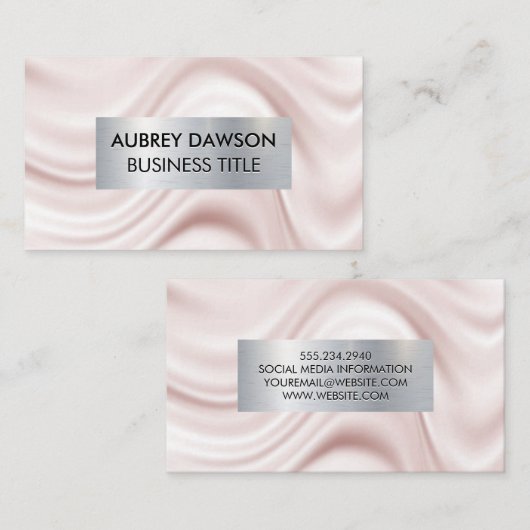 Metal Banner | Zijdedrager Visitekaartje (Voorkant / Achterkant)