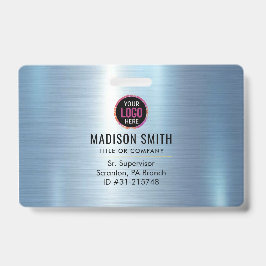 METAL Bedrijfslogo ID Werknemer  Badge