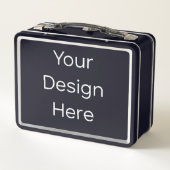 Metal Black Lunchbox (Achterkant)