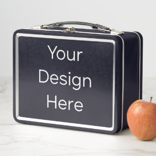 Metal Black Lunchbox