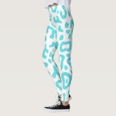 metal blue sparkle leggings (Links)