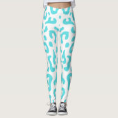 metal blue sparkle leggings (Voorkant)