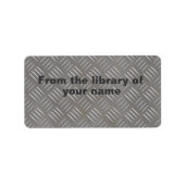 Metal Bord Look Custom Name Book Bord Label (Voorkant)