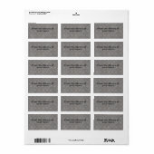 Metal Bord Look Custom Name Book Bord Label (Full Sheet)