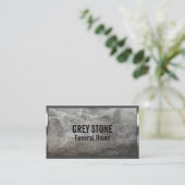 Metal Border Gray Stone Funeral Home Visitekaartje (Staand voorkant)
