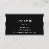 Metal Border Gray Stone Funeral Home Visitekaartje (Achterkant)