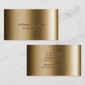 Metal Bronze Stock Broker Visitekaartje (Voorkant / Achterkant)