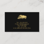 Metal Brushed Columns Logistiek Trucking Company Visitekaartje (Achterkant)