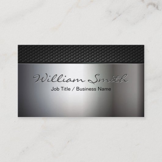 Metal business card visitekaartje (Voorkant)