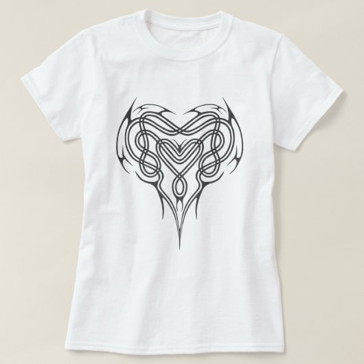 Metal Celtic Heart Knot T-shirt (Design voorkant)