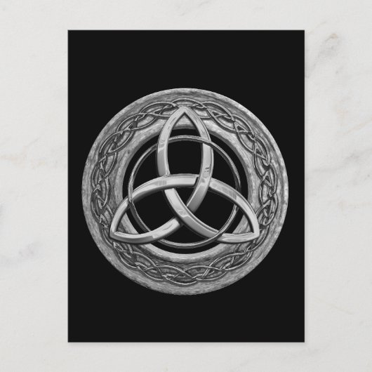Metal Celtic Trinity Knot Briefkaart (Voorkant)