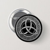 Metal Celtic Trinity Knot Ronde Button 5,7 Cm (Voorkant /achterkant)